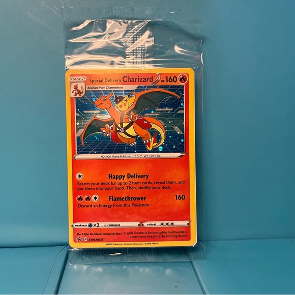 Pokemon Other - Pokémon TCG - Special Delivery Charizard - Black Star Promo SWSH075 Sealed Holo